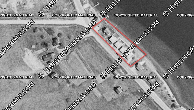 Wiltjers Shoreline Motel - 1954 Aerial (newer photo)